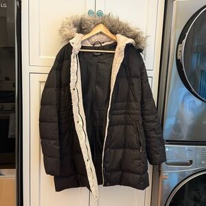 Ralph Lauren Black Coat with Cream Lining